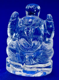 ビッグサイズ天然水晶ガネーシャ神像
