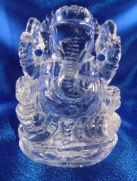 ビッグサイズ天然水晶ガネーシャ神像